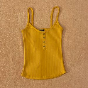 XS rue 21 yellow tank top